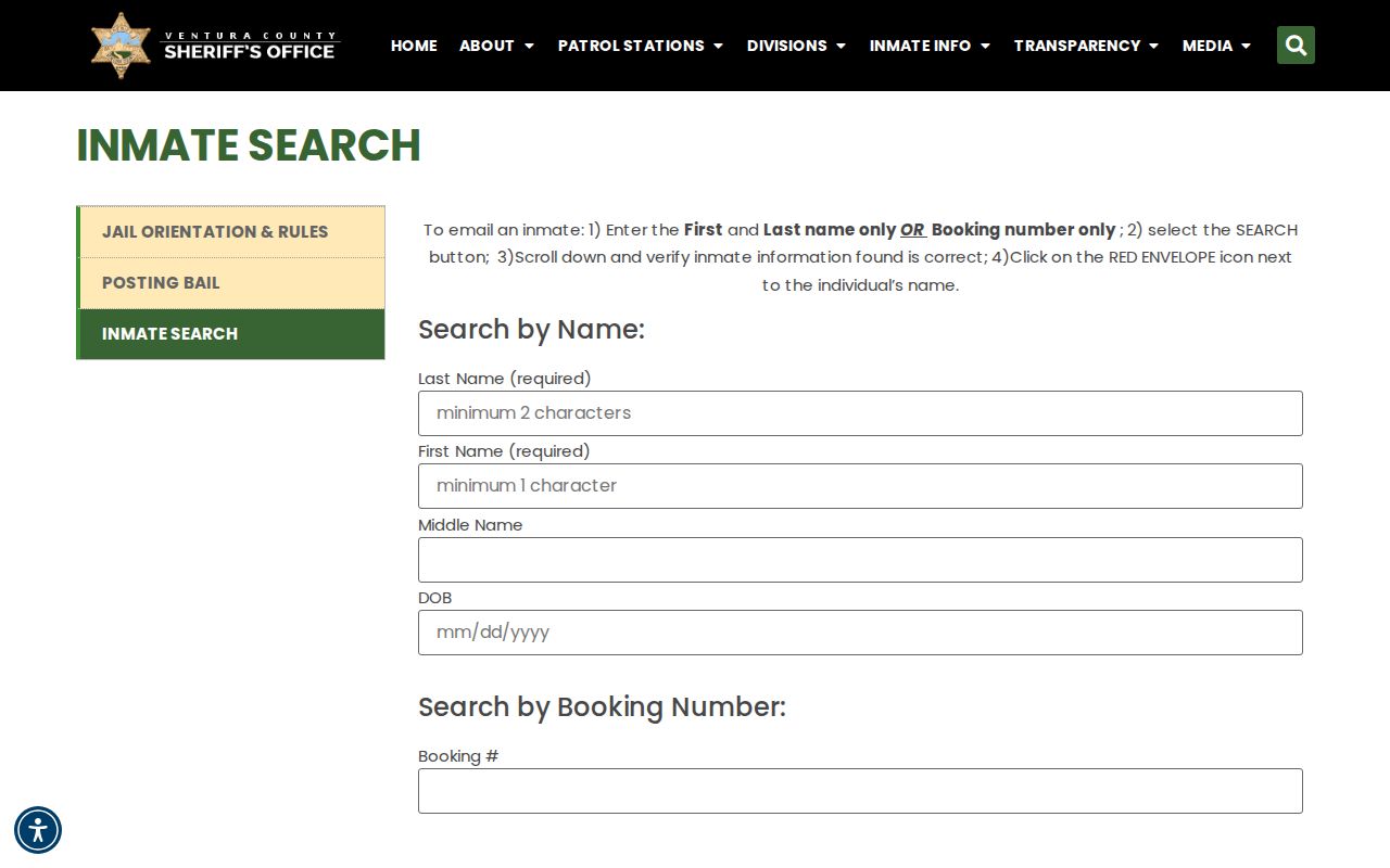 Ventura residents directory county inmate search