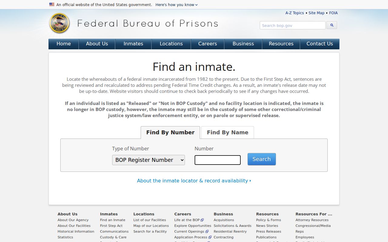 Ventura resident lookup federal inmate locator